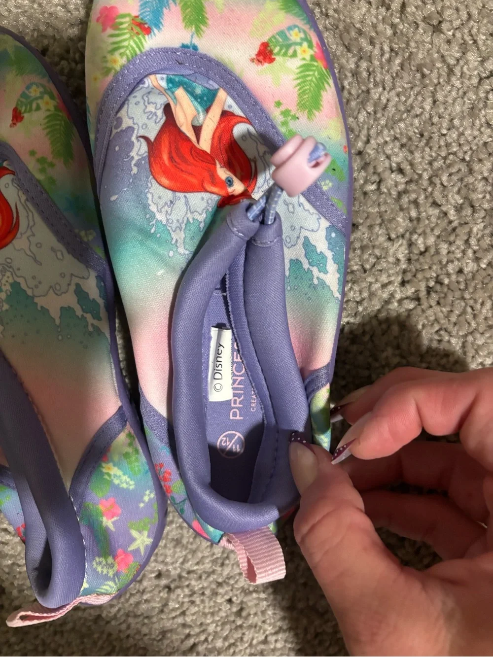 Girls' Mermaid Water Shoes - Purple and Pastel